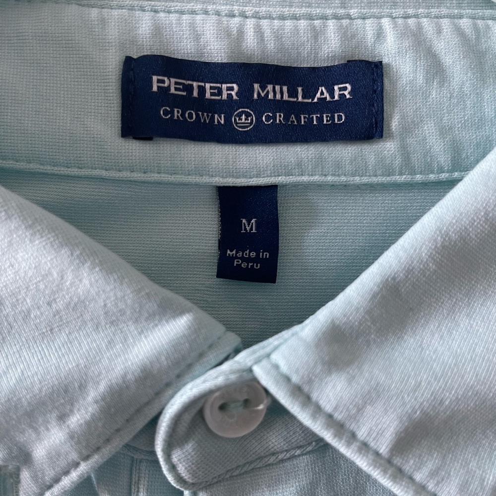 Peter Millar Crown Crafted Size Medium Golf Shirt - Picture 2 of 2